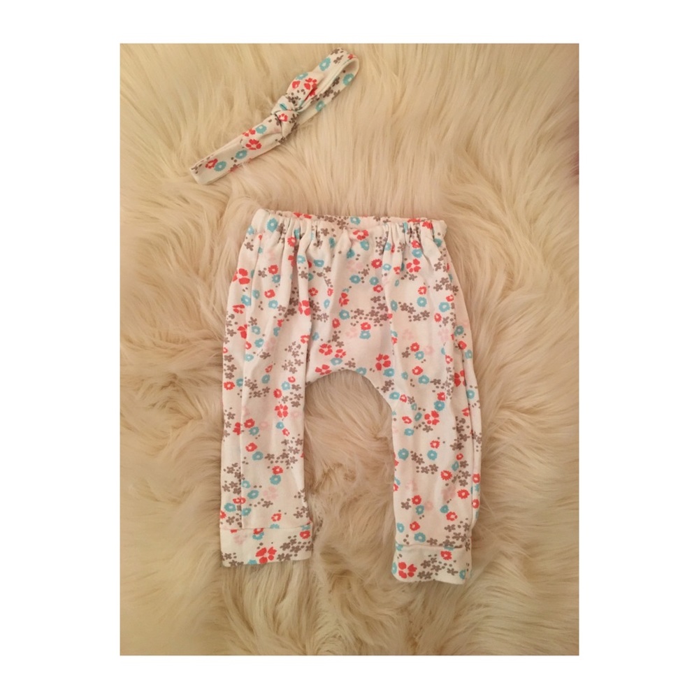 BABY PANTS AND BOW SETS. Handmade Items*
